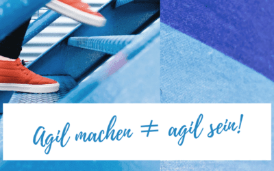 WORKING AGILE OR BEEING AGILE