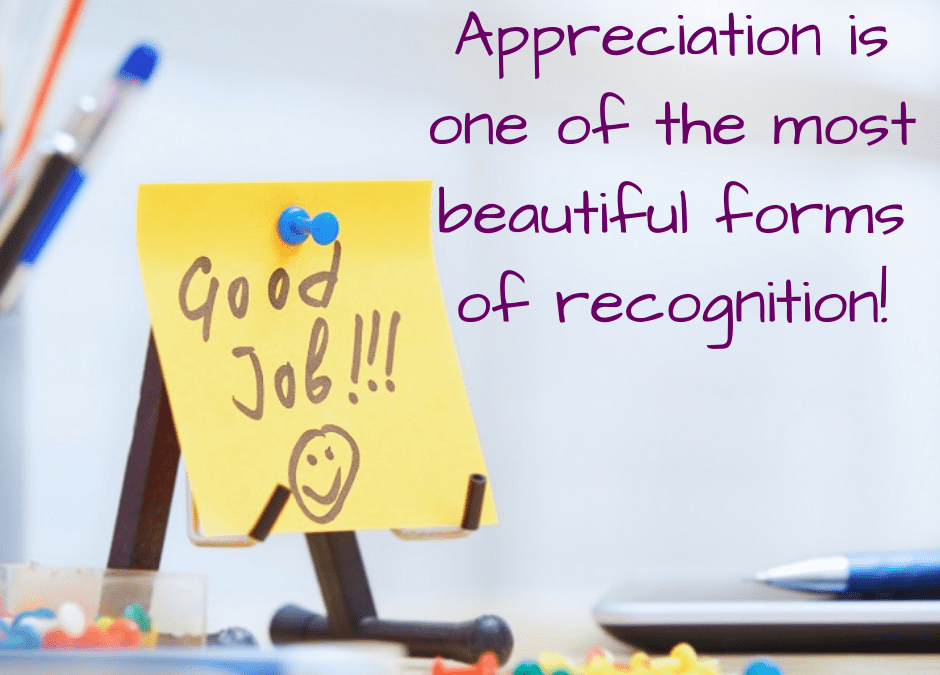 Appreciation is the key to success